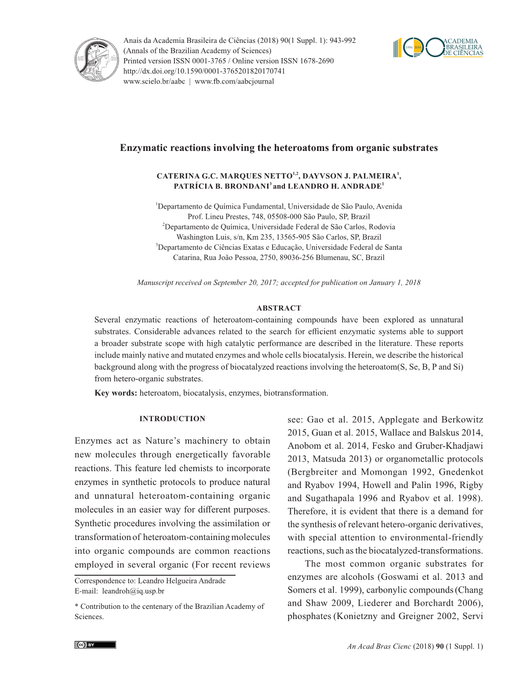 Enzymatic Reactions Involving the Heteroatoms from Organic Substrates