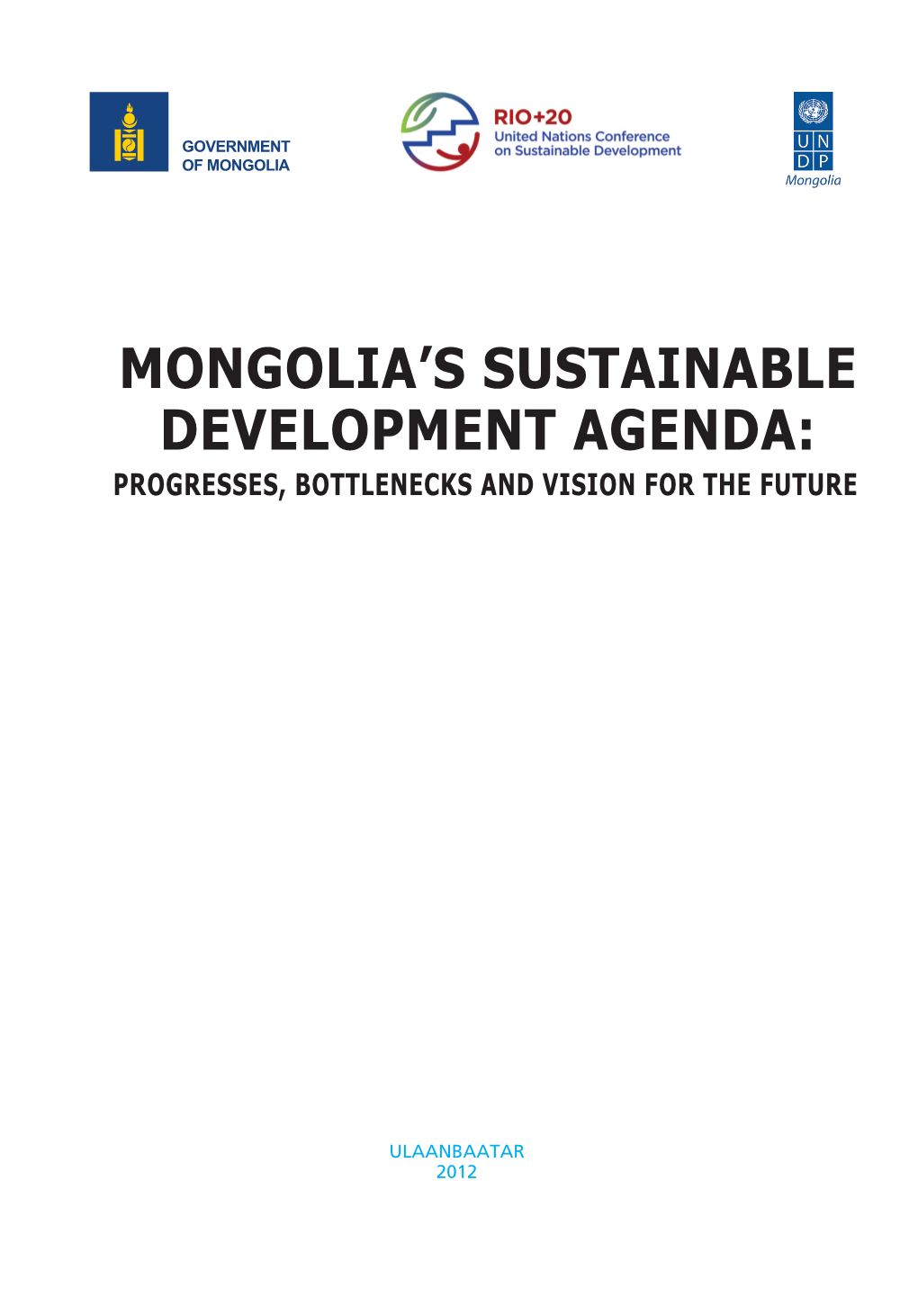 Mongolia's Sustainable Development Agenda