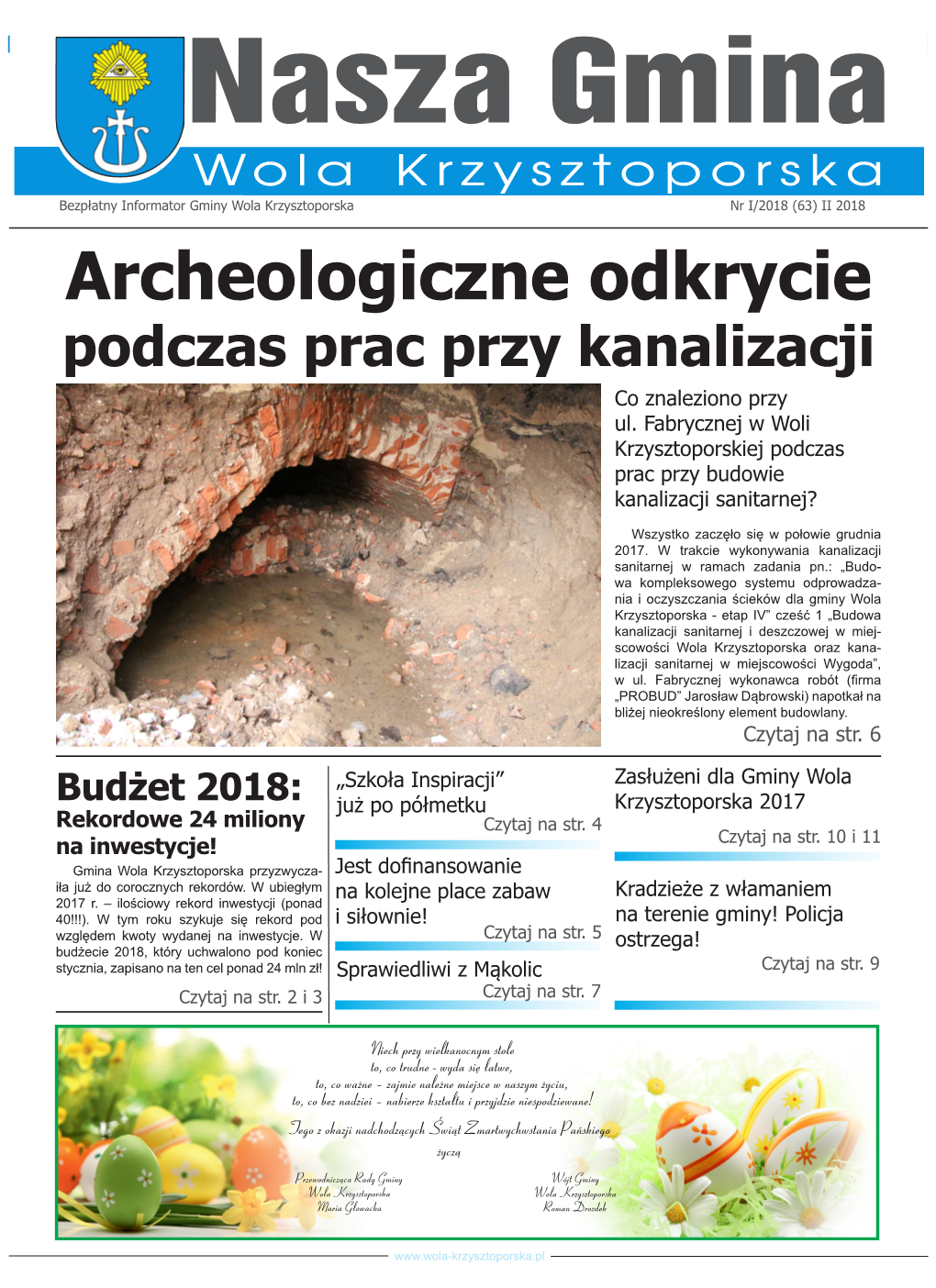 Gomulin, Ra- Porska, Woźniki) - 650.000 Zł Dziątków) - 225.000 Zł W Sumie Na Inwestycje W 2018 R