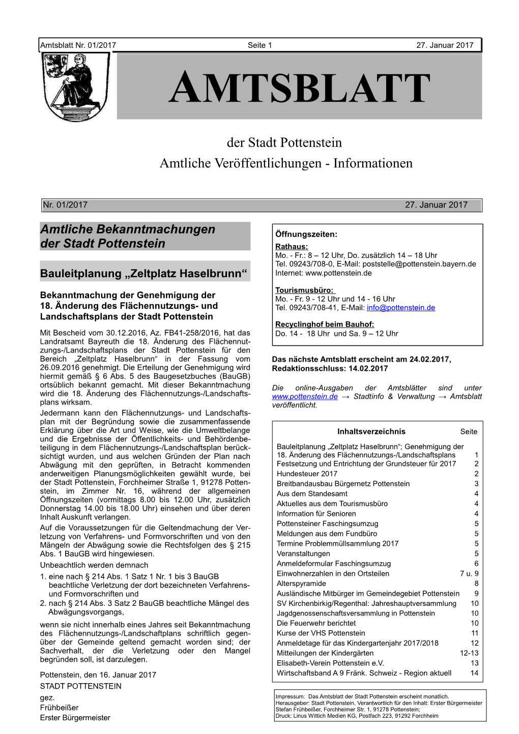 Amtsblatt Nr