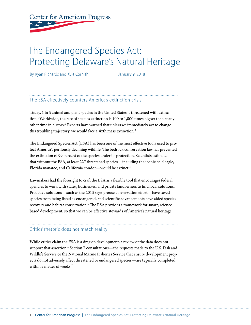 The Endangered Species Act: Protecting Delaware’S Natural Heritage