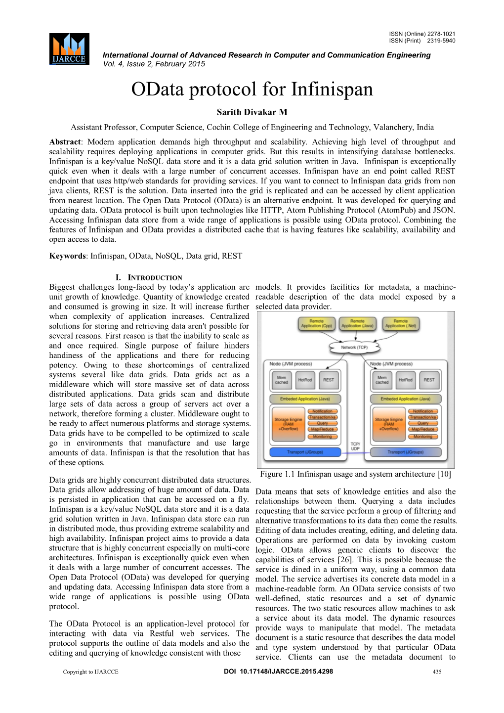 Odata Protocol for Infinispan