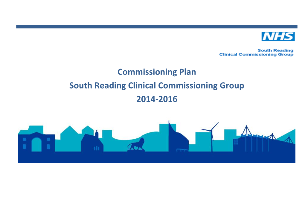 South Reading Ccg Operational Plan 2014/16