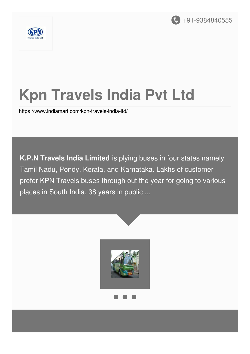 Kpn Travels India Pvt Ltd