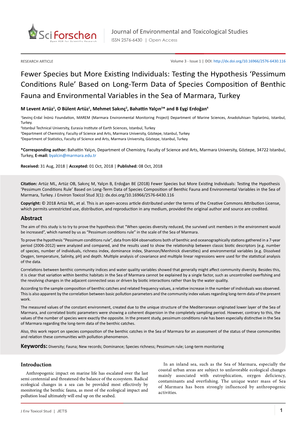 'Pessimum Conditions Rule' Based on Long-Term Data of Sp