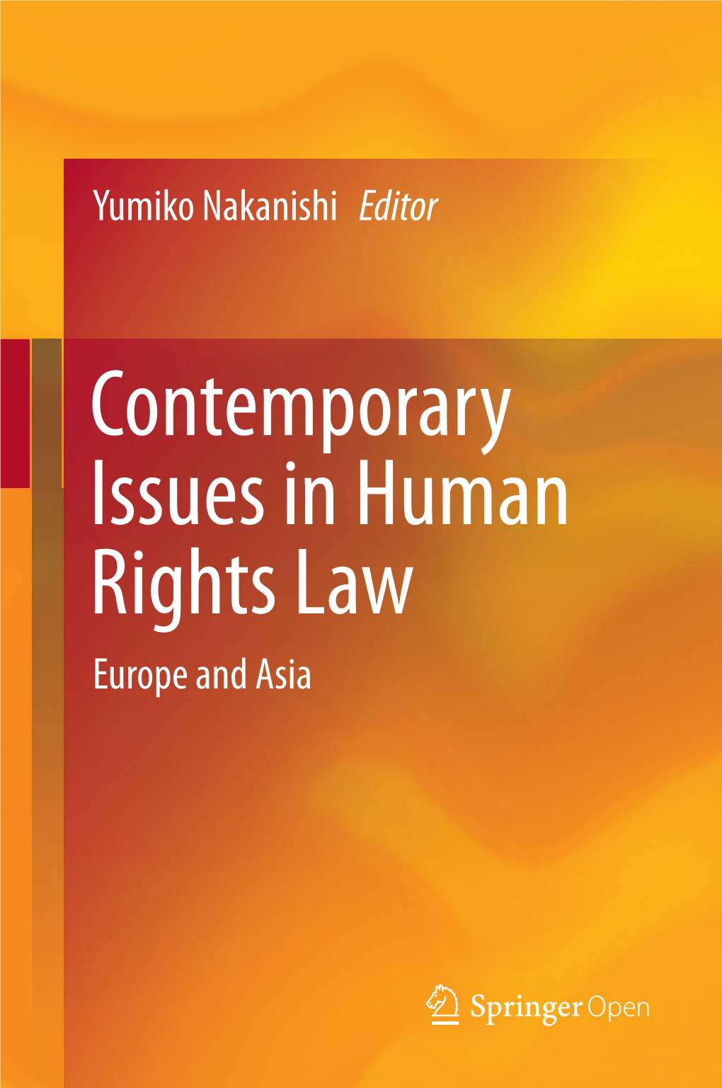 Contemporary Issues in Human Rights Law Europe and Asia Contemporary Issues in Human Rights Law Yumiko Nakanishi Editor