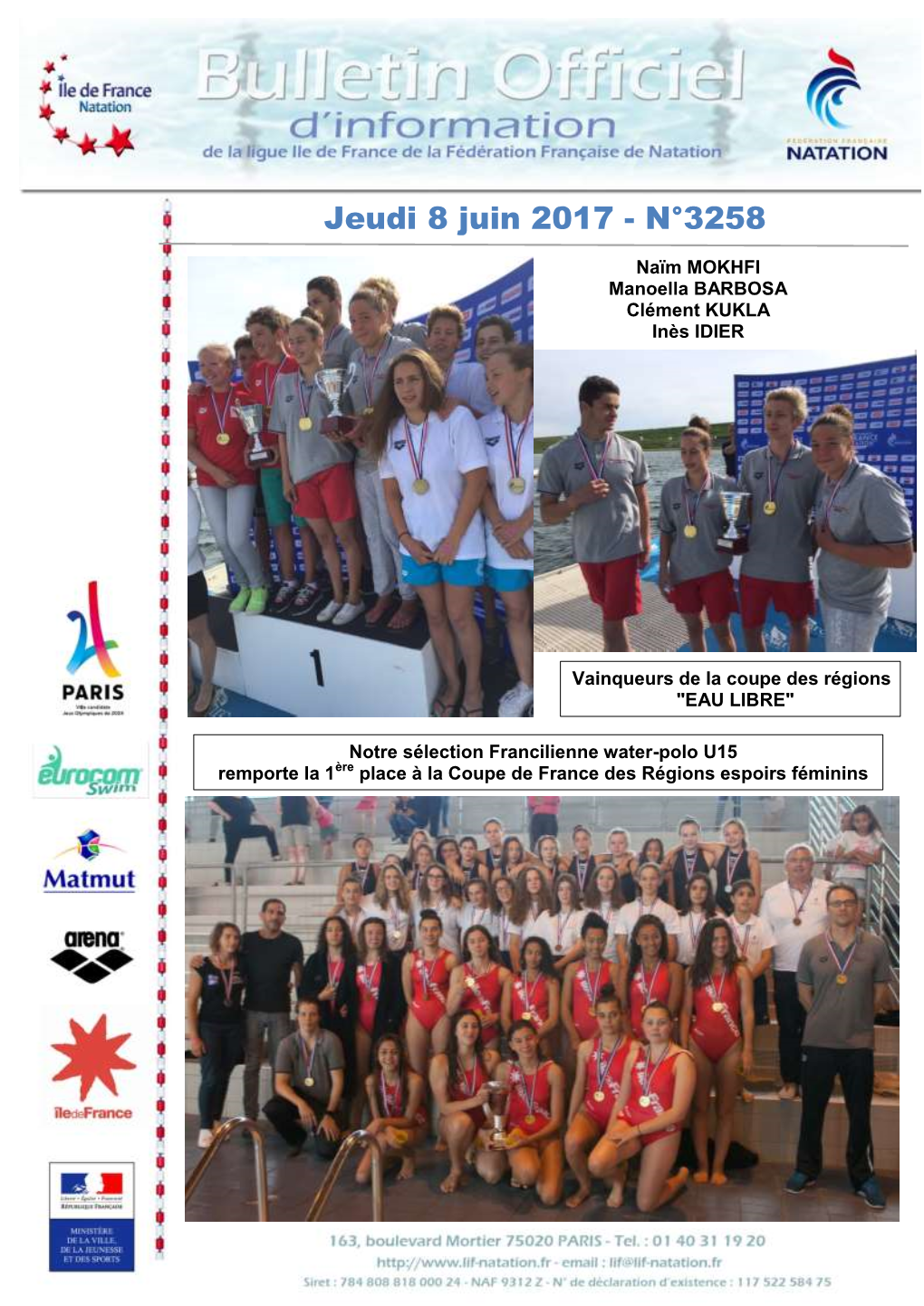 Jeudi 8 Juin 2017 - N°3258