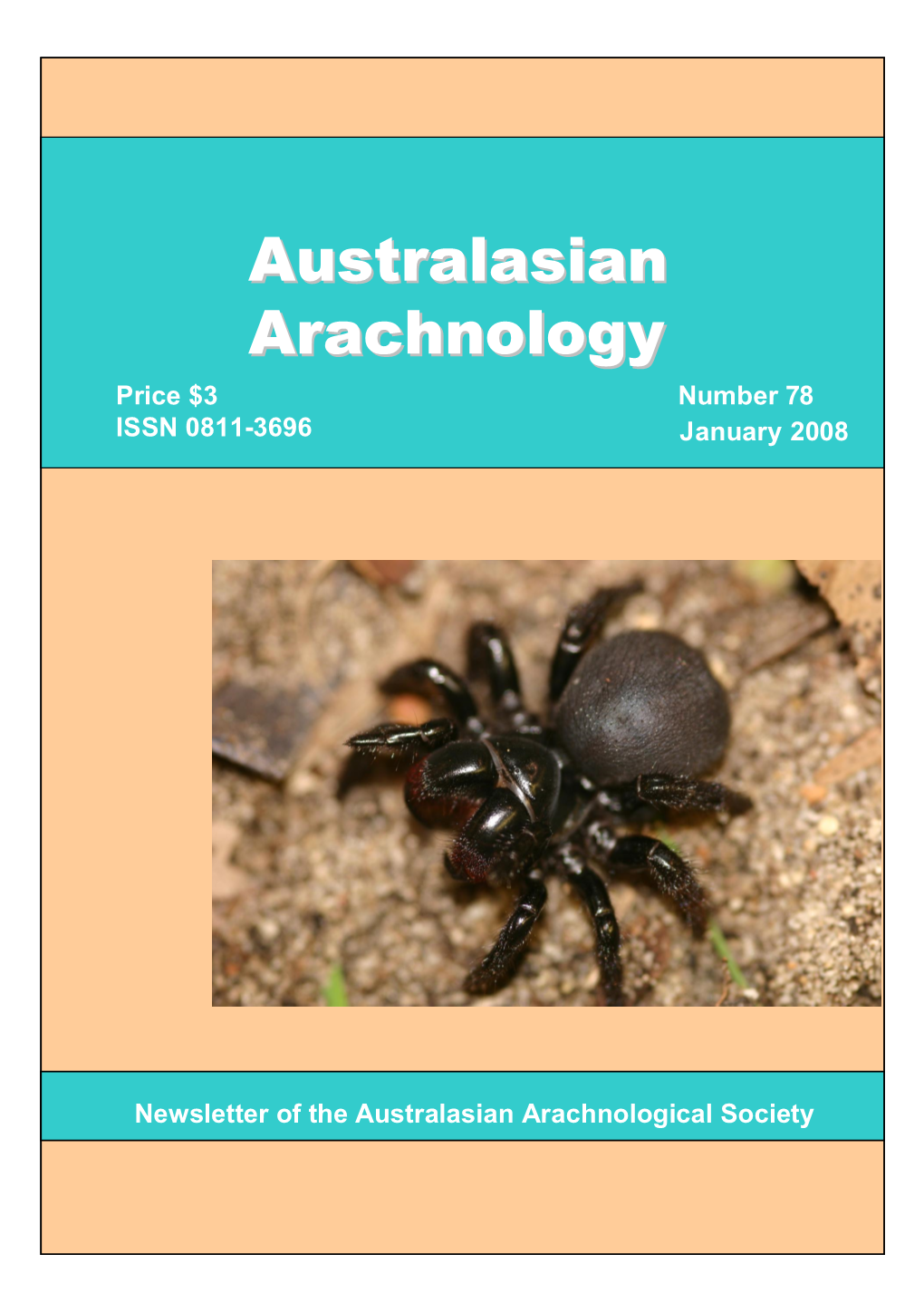 Australasian Arachnology 78