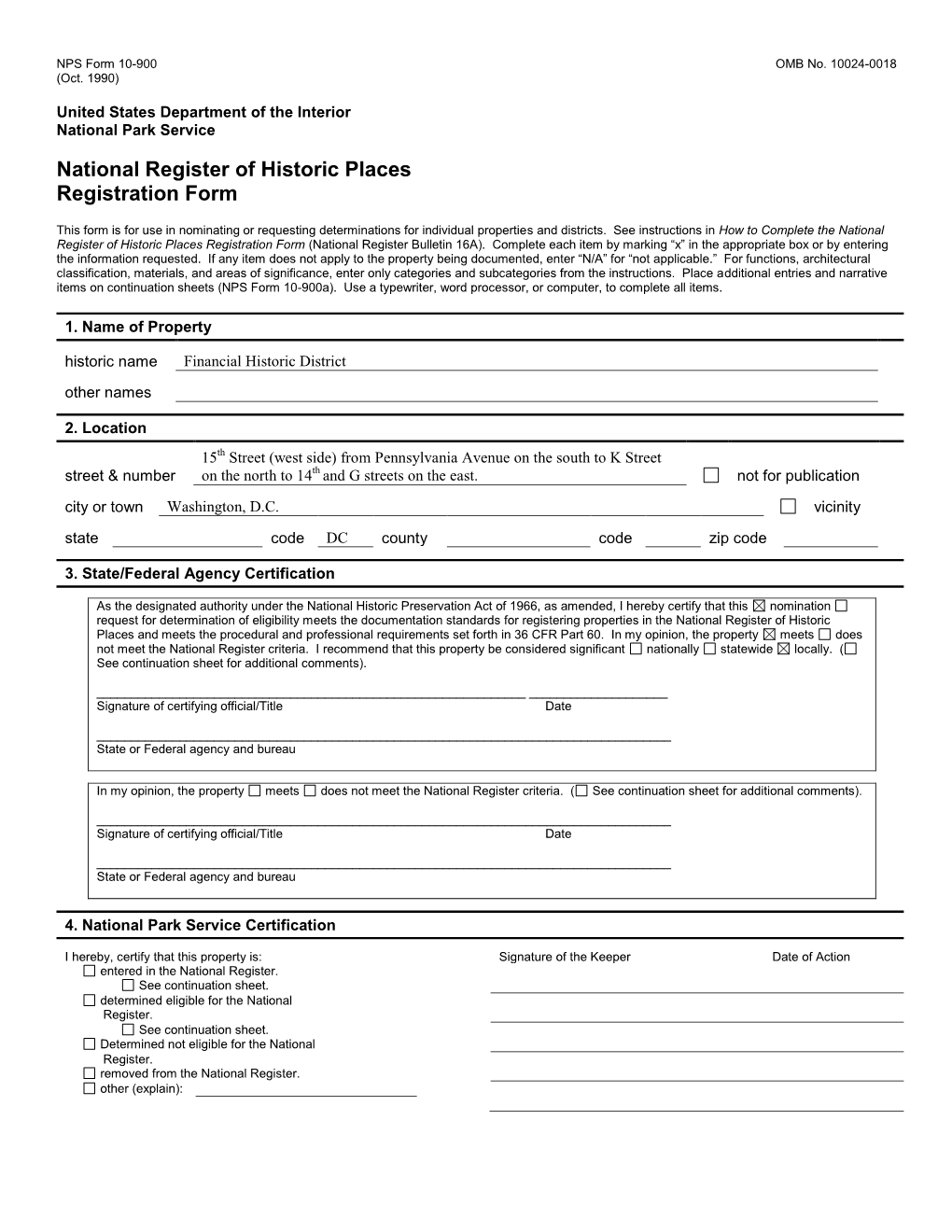 National Register of Historic Places Registration Form