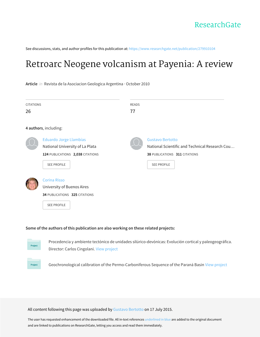 Retroarc Neogene Volcanism at Payenia: a Review