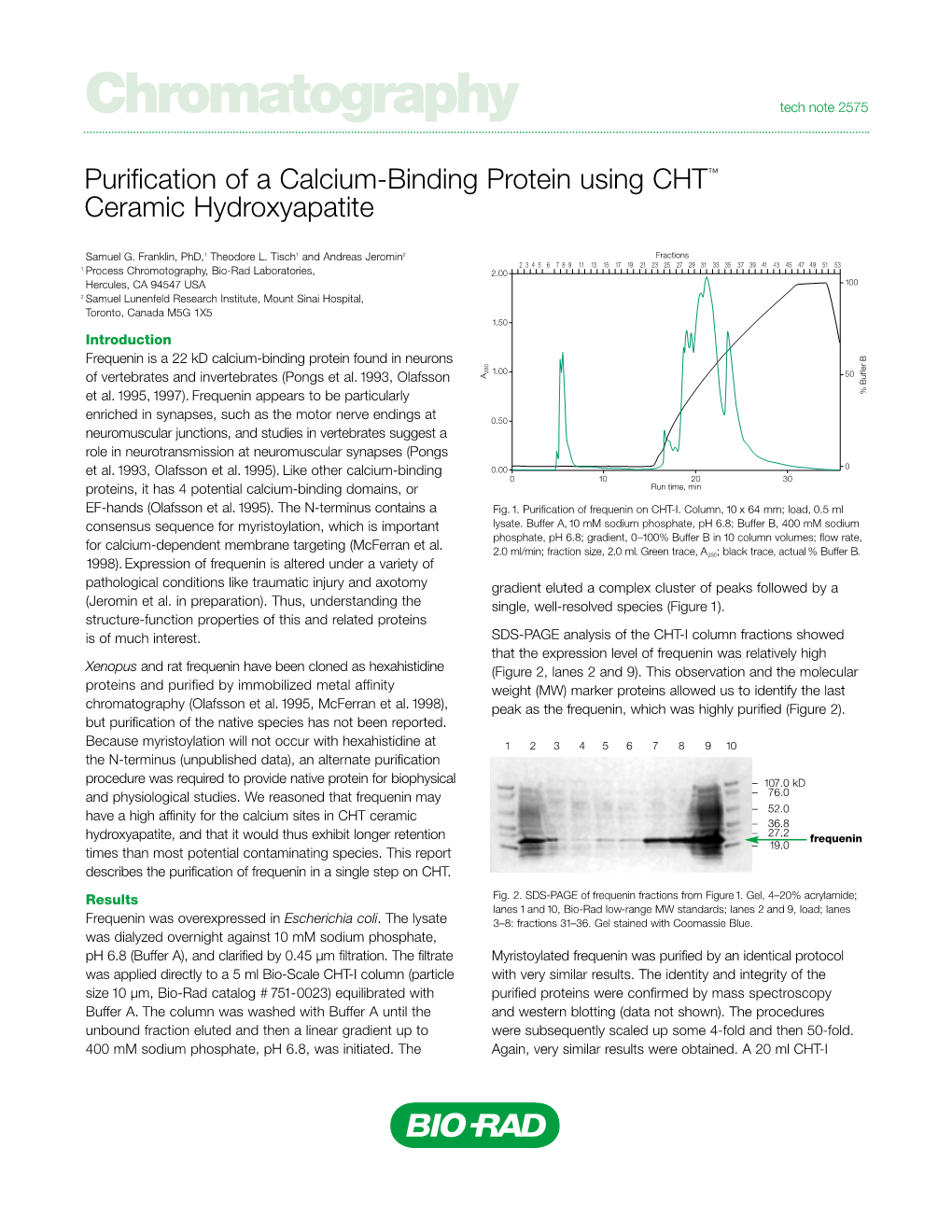 Chromatography Tech Note 2575