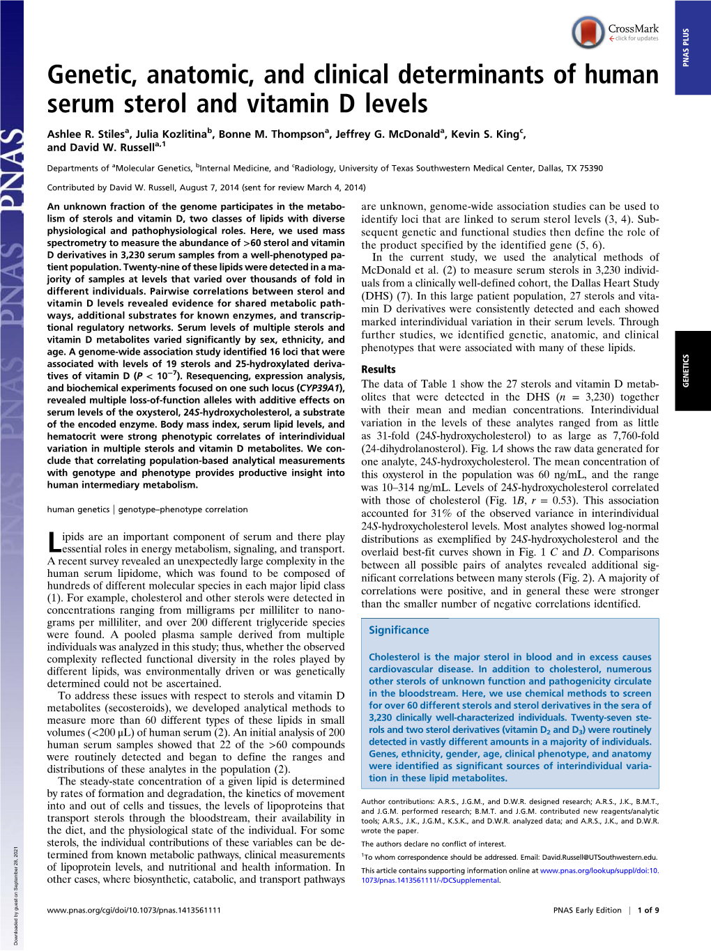 Human Serum Sterol and Vitamin D.Pdf