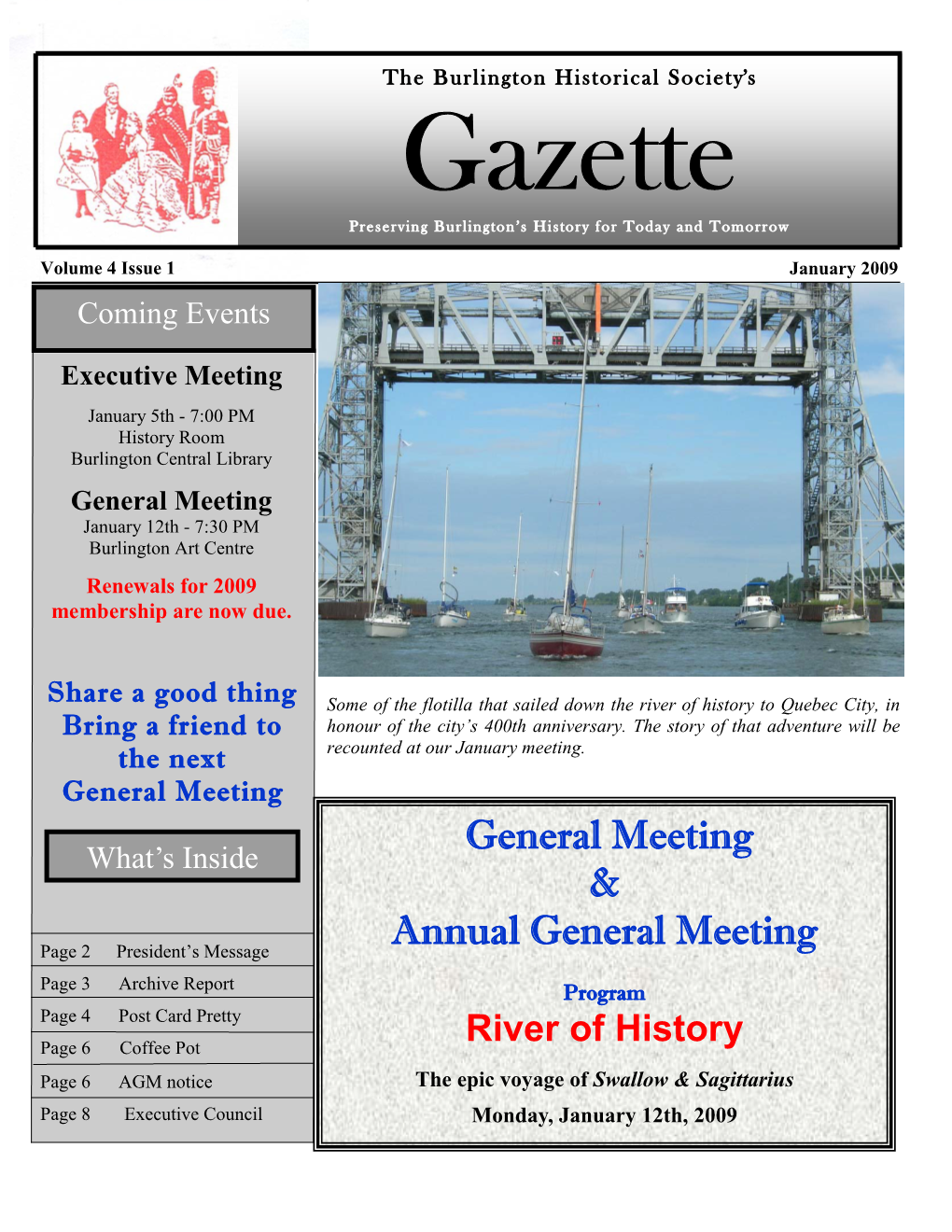 Gazette Preserving Burlington’S History for Today and Tomorrow
