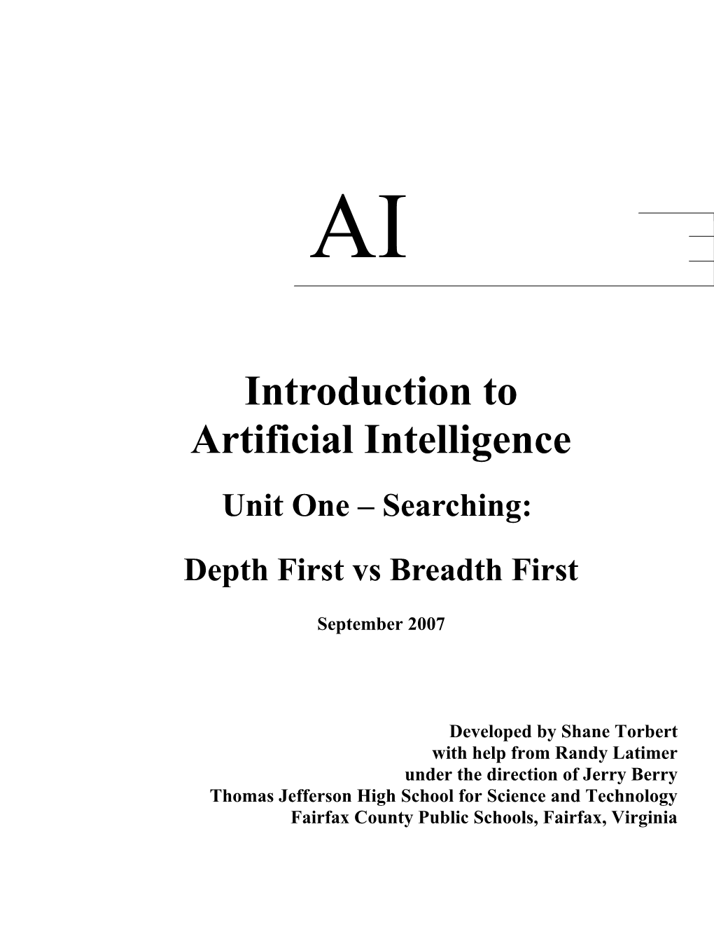 Artificial Intelligence