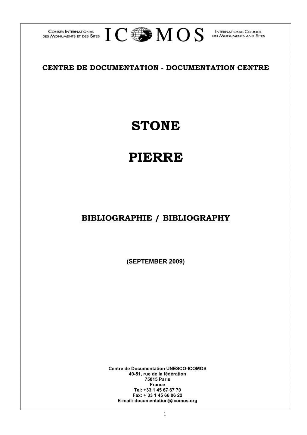 Conservation of Stone : Notes from the International Venetian Courses on Stone Restoration