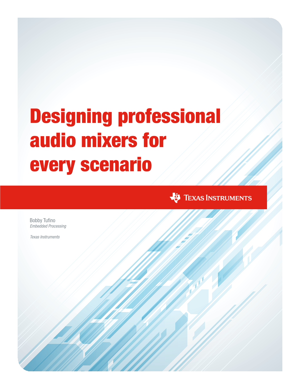 Designing Professional Audio Mixers for Every Scenario