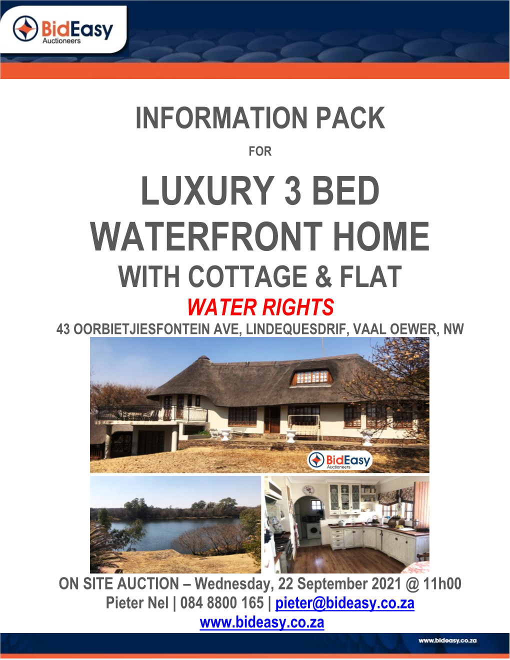 Luxury 3 Bed Waterfront Home with Cottage & Flat Water Rights 43 Oorbietjiesfontein Ave, Lindequesdrif, Vaal Oewer, Nw