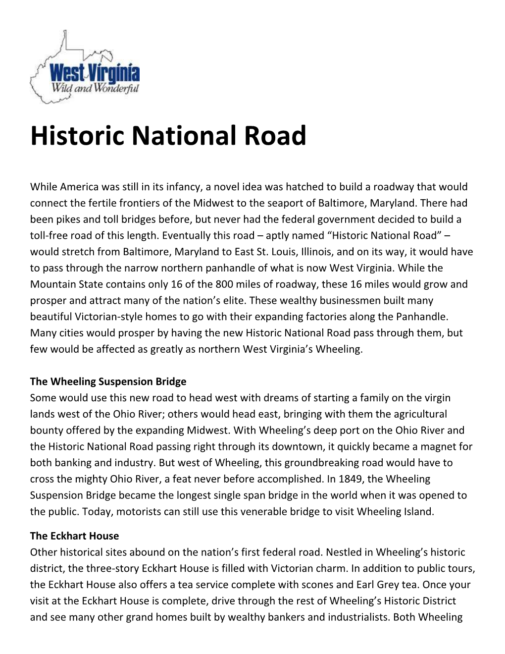 Historic National Road