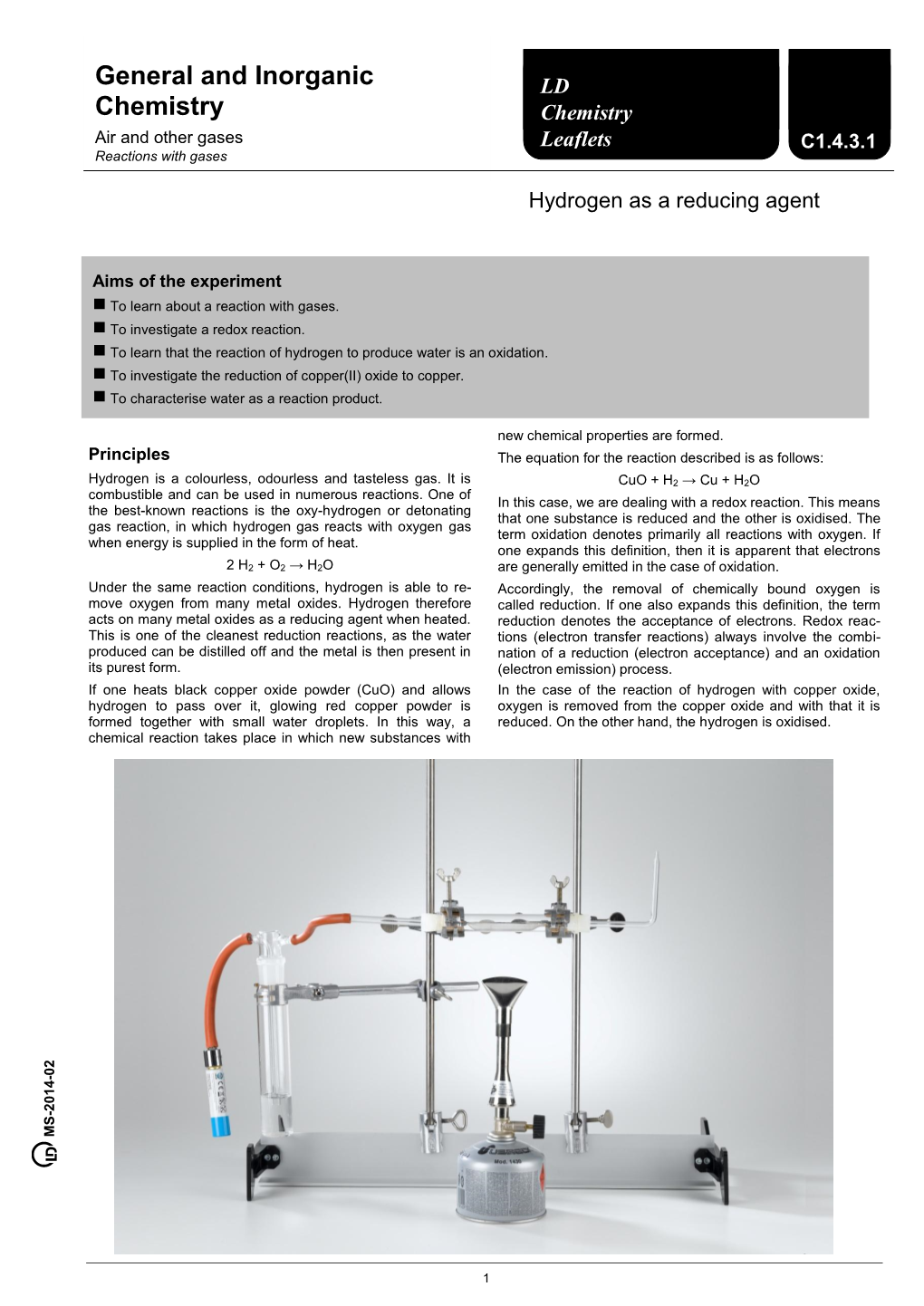 General and Inorganic Chemistry