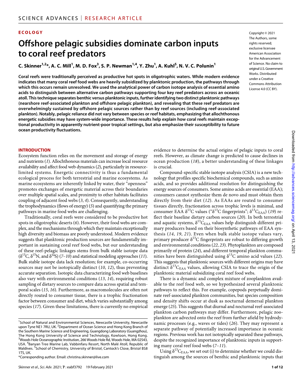 Science Journals — AAAS