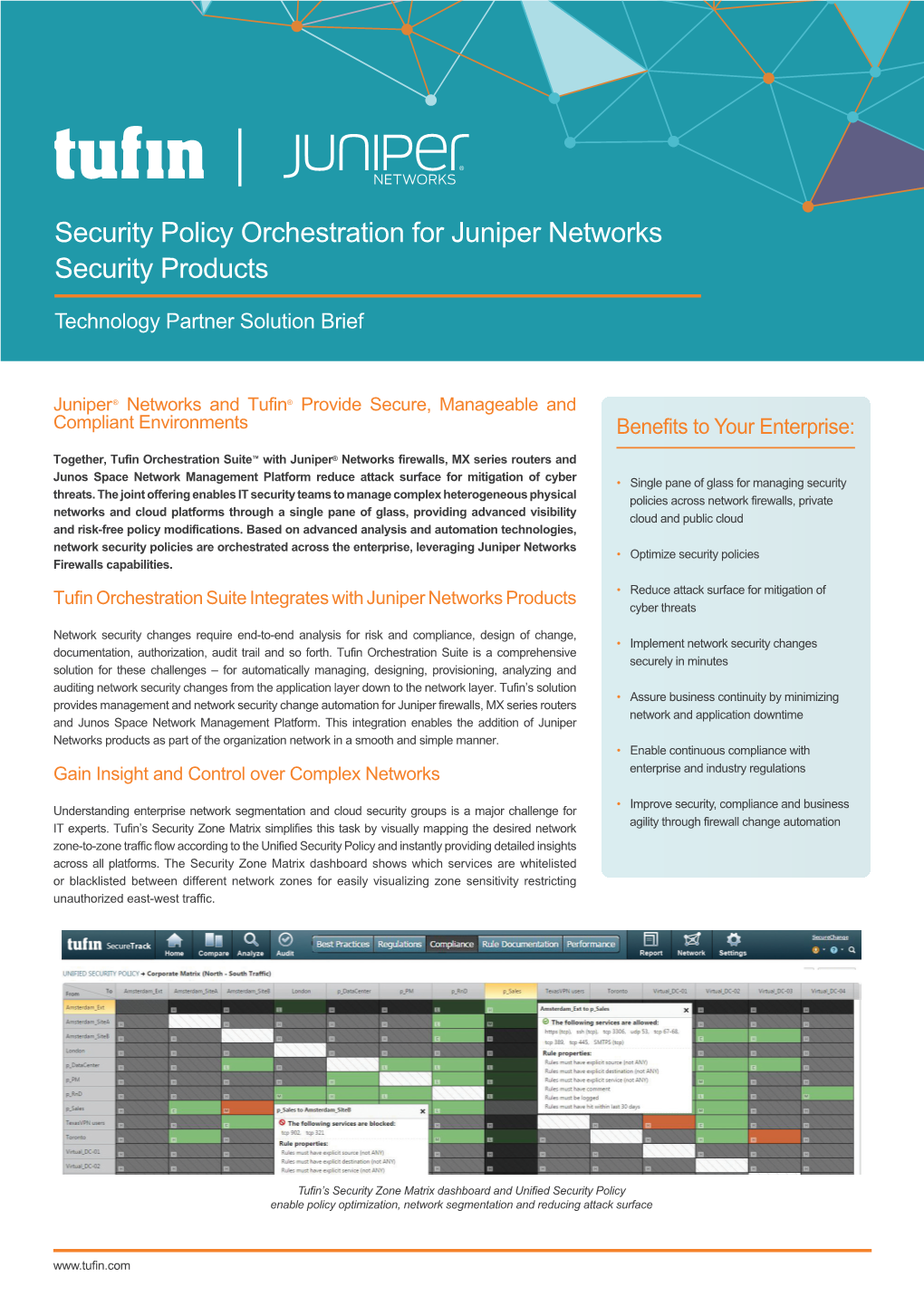 Security Policy Orchestration for Juniper Networks Security Products