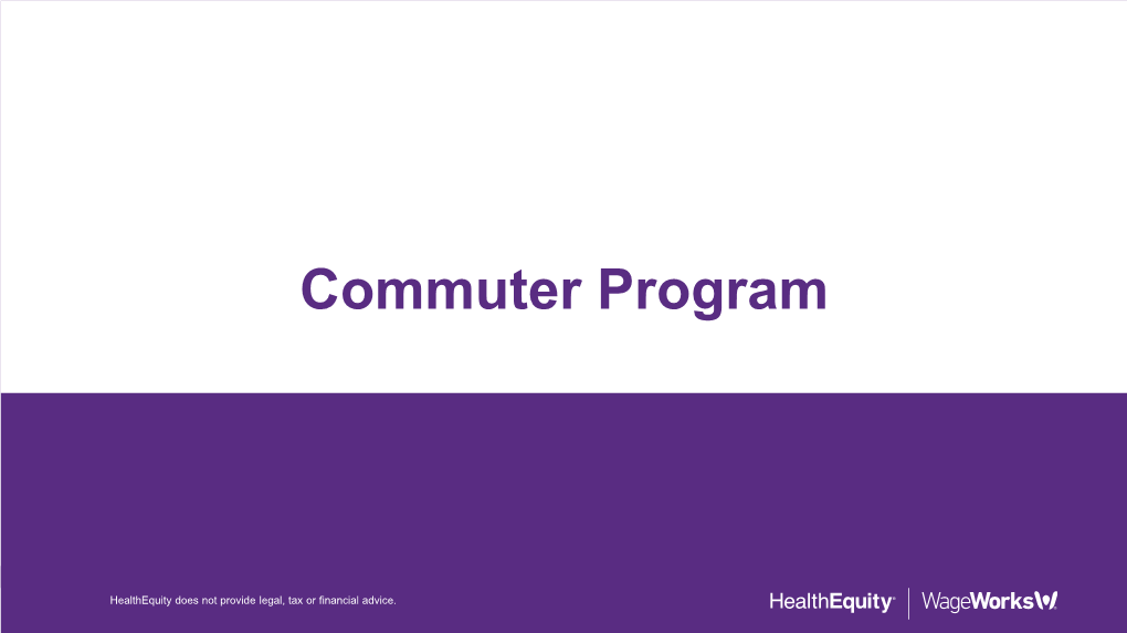 Commuter Program