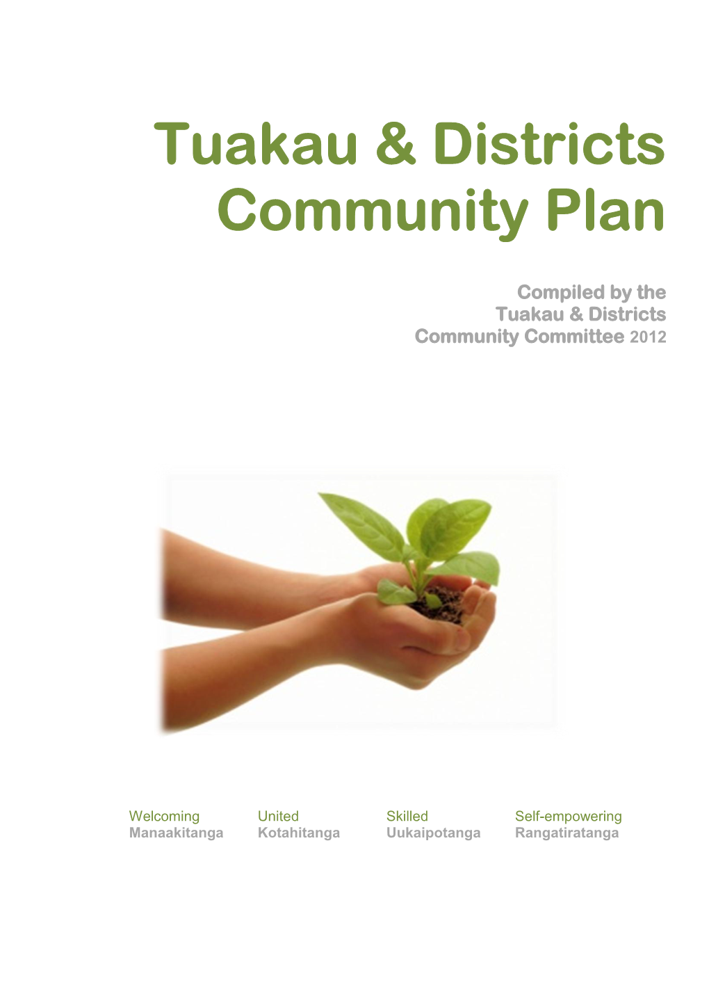 Tuakau & Districts Draft Community Plan