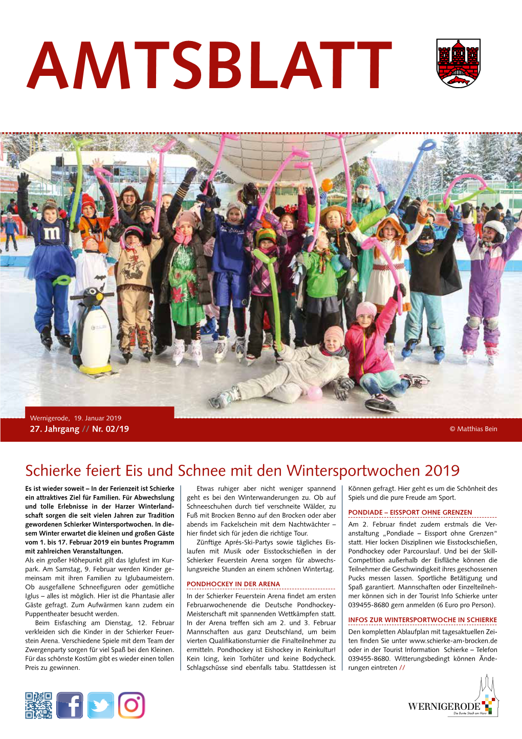 Schierke Feiert Eis Und Schnee Mit Den Wintersportwochen 2019