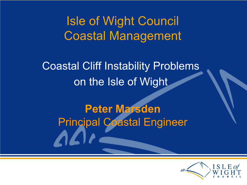 Isle of Wight Centre for the Coastal Environment