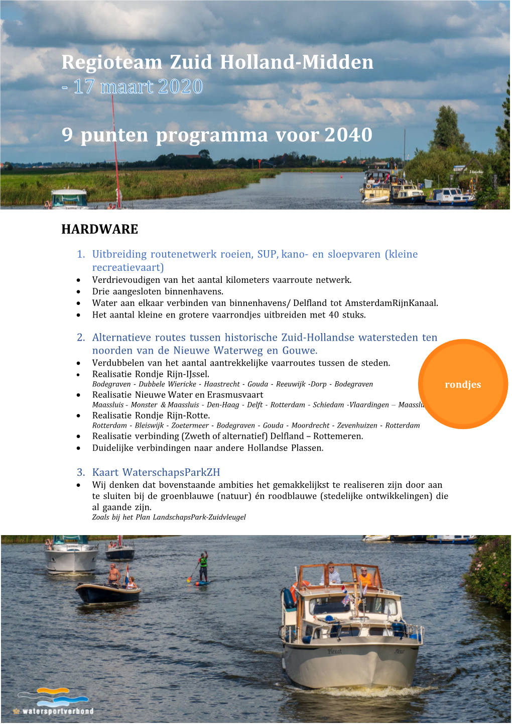 Regioteam Zuid Holland-Midden 9 Punten Programma Voor 2040