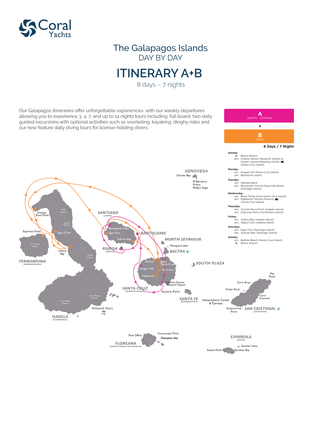 ITINERARY A+B 8 Days – 7 Nights