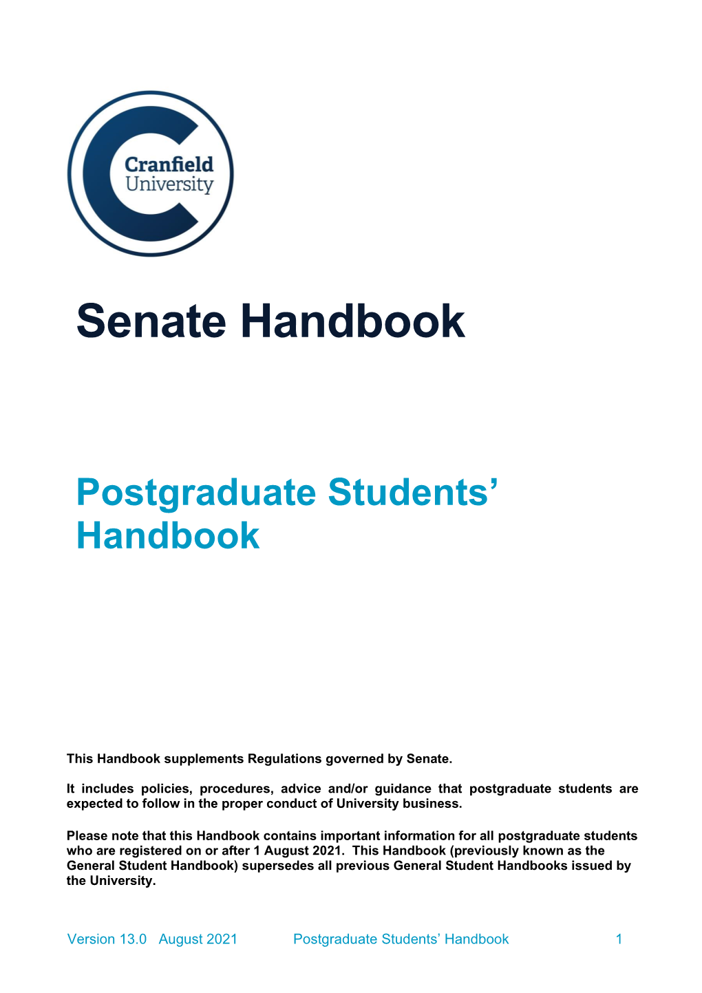 Senate Handbook