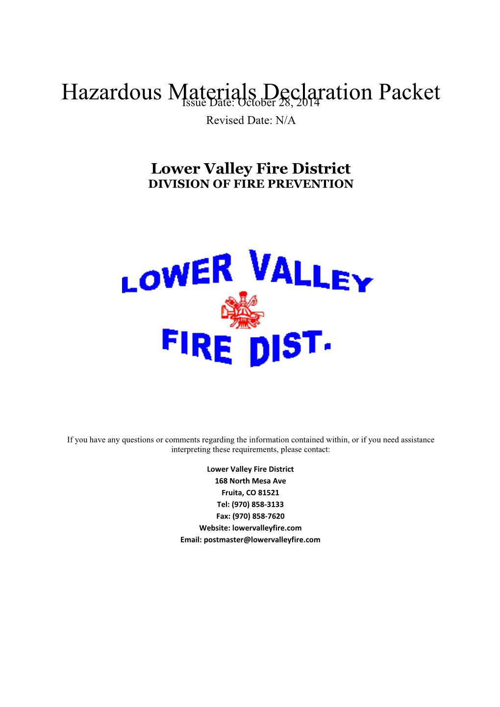 Lower Valley Fire District