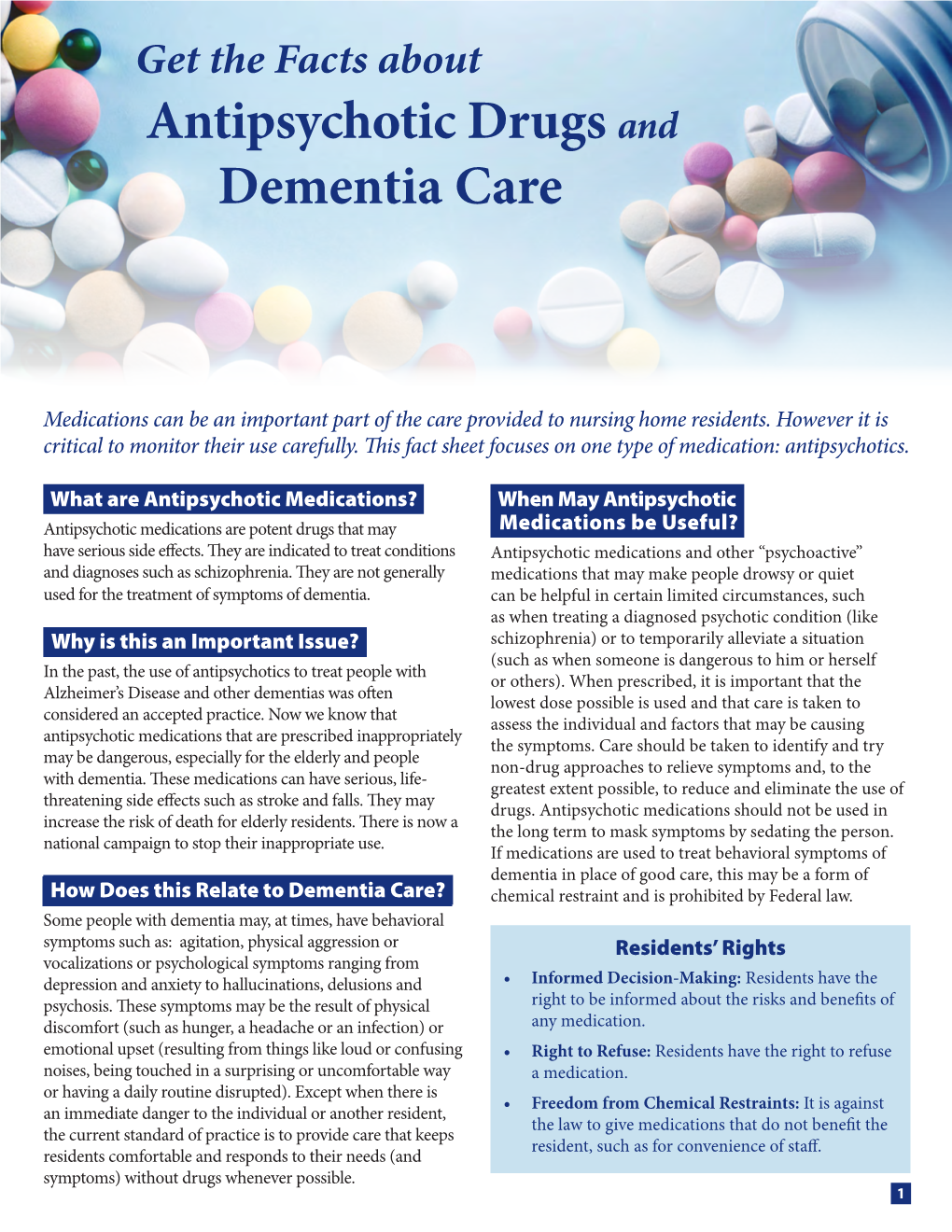 Antipsychotic Drugs and Dementia Care