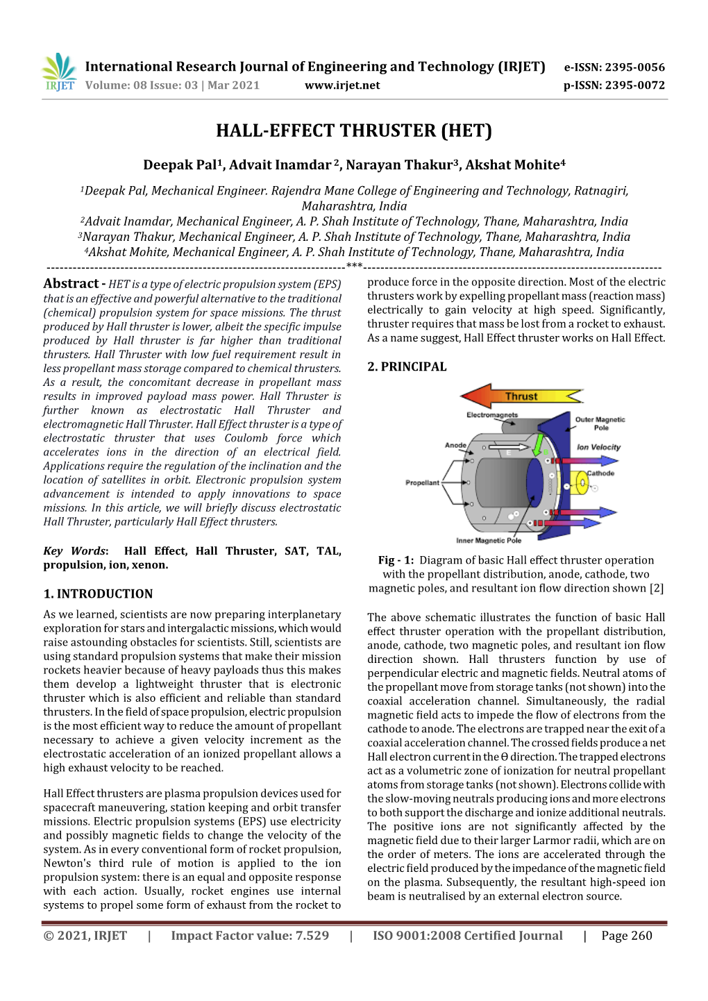 Hall-Effect Thruster (Het)