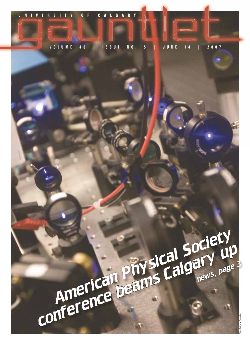 American Physical Society Conference Beams Calgary Up