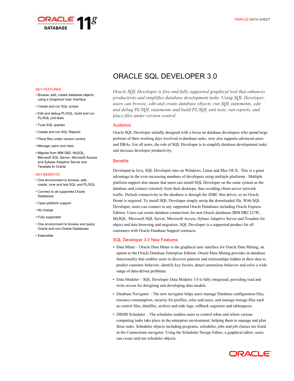 Oracle Sql Developer 3.0