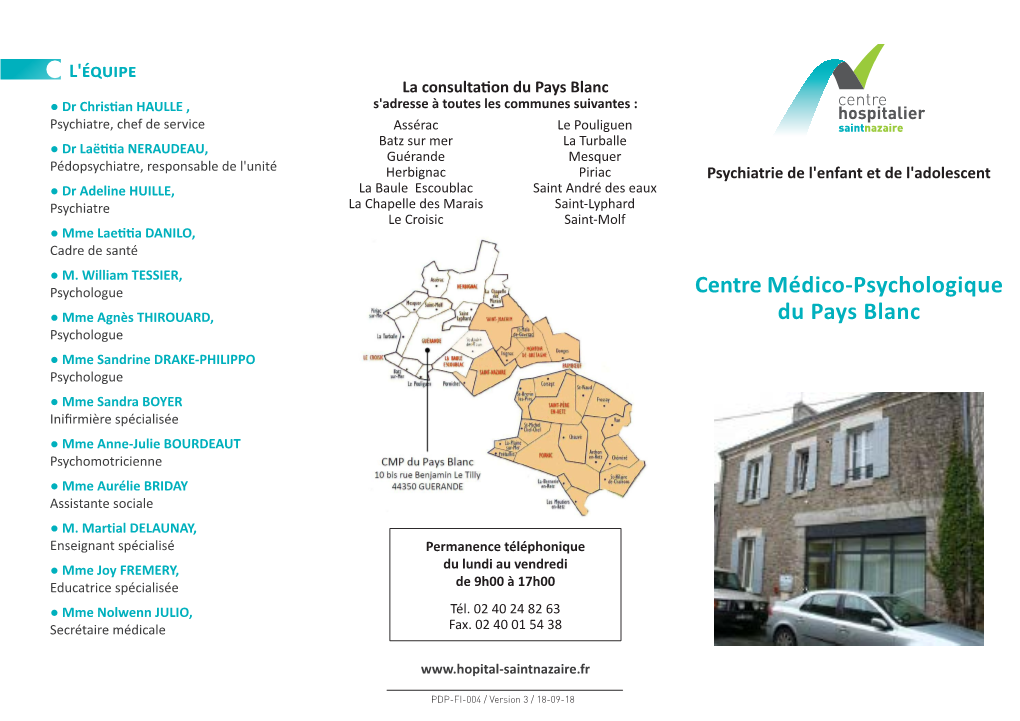 Centre Médico-Psychologique Du Pays Blanc