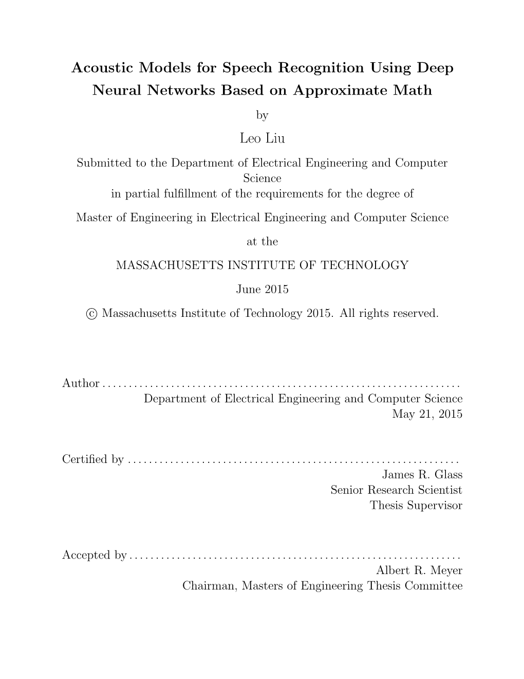 Acoustic Models for Speech Recognition Using Deep Neural