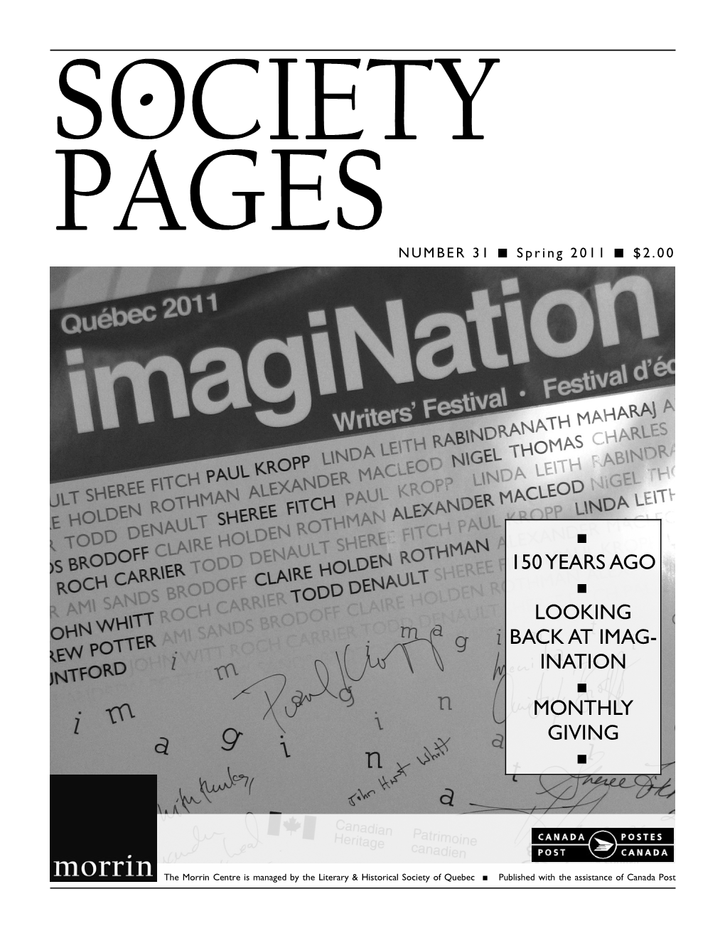 Society Pages from the Executive Director