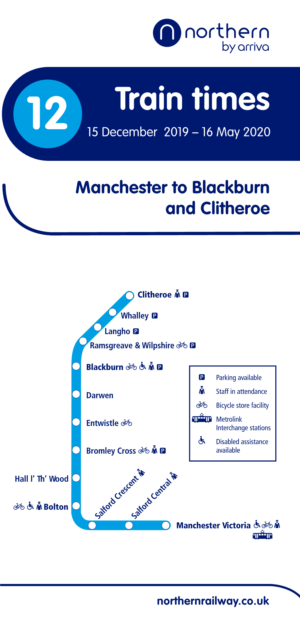 12 Train Times Manchester to Blackburn and Clitheroe