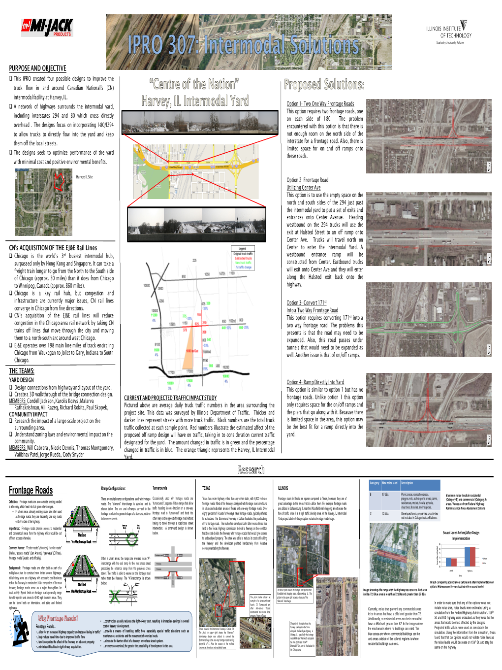 Frontage Roads This Option Requires Two Frontage Roads, One Including Interstates 294 and 80 Which Cross Directly on Each Side of I-80