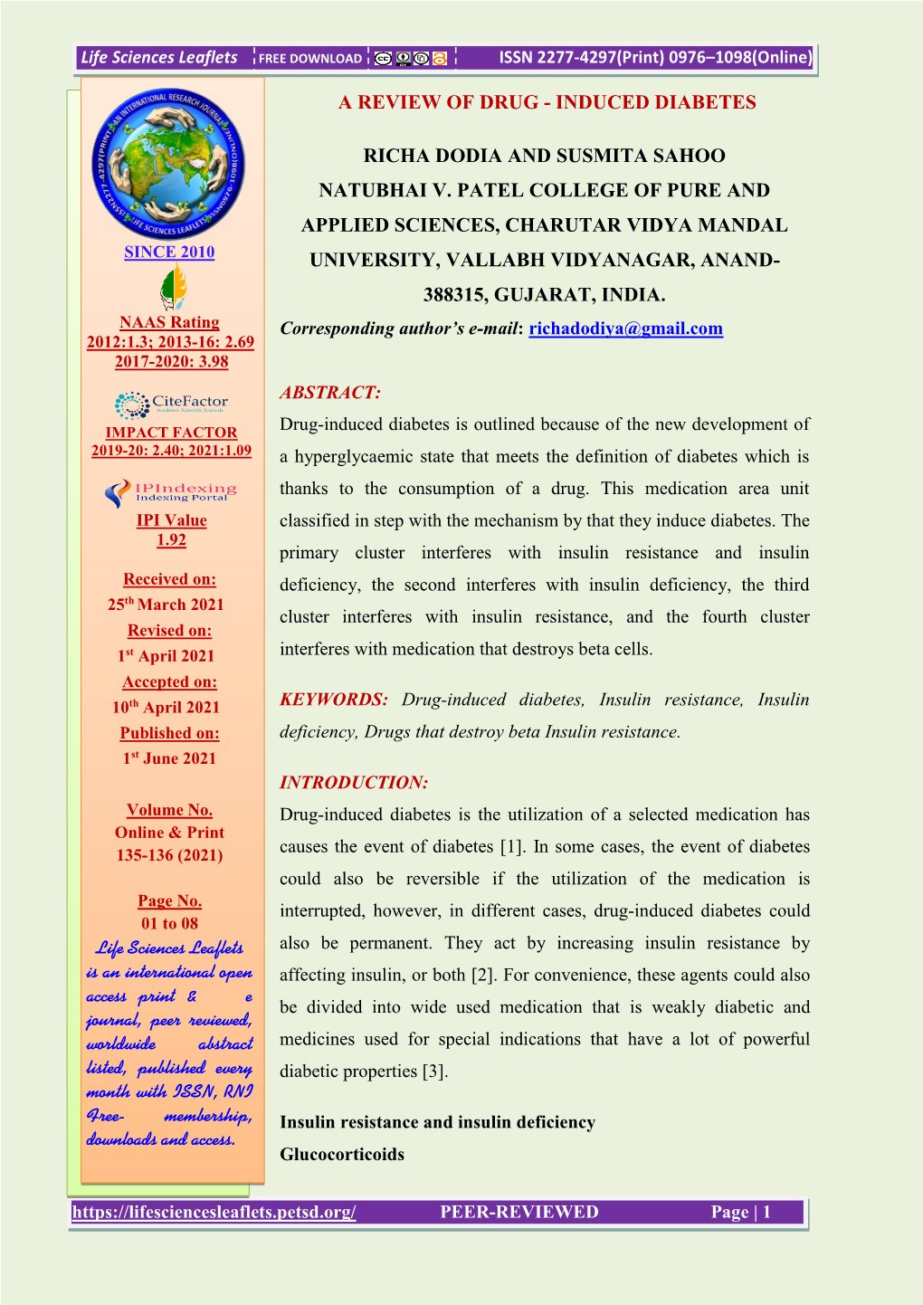 Comparative Occurance and Population Status of Bird Species in Different Talukas of Patan District (North Gujarat)