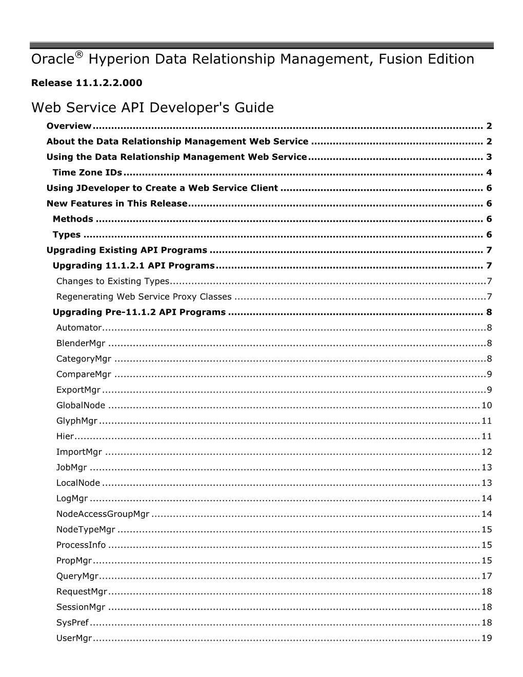 Oracle Hyperion Data Relationship Management Web Service API Developer's Guide