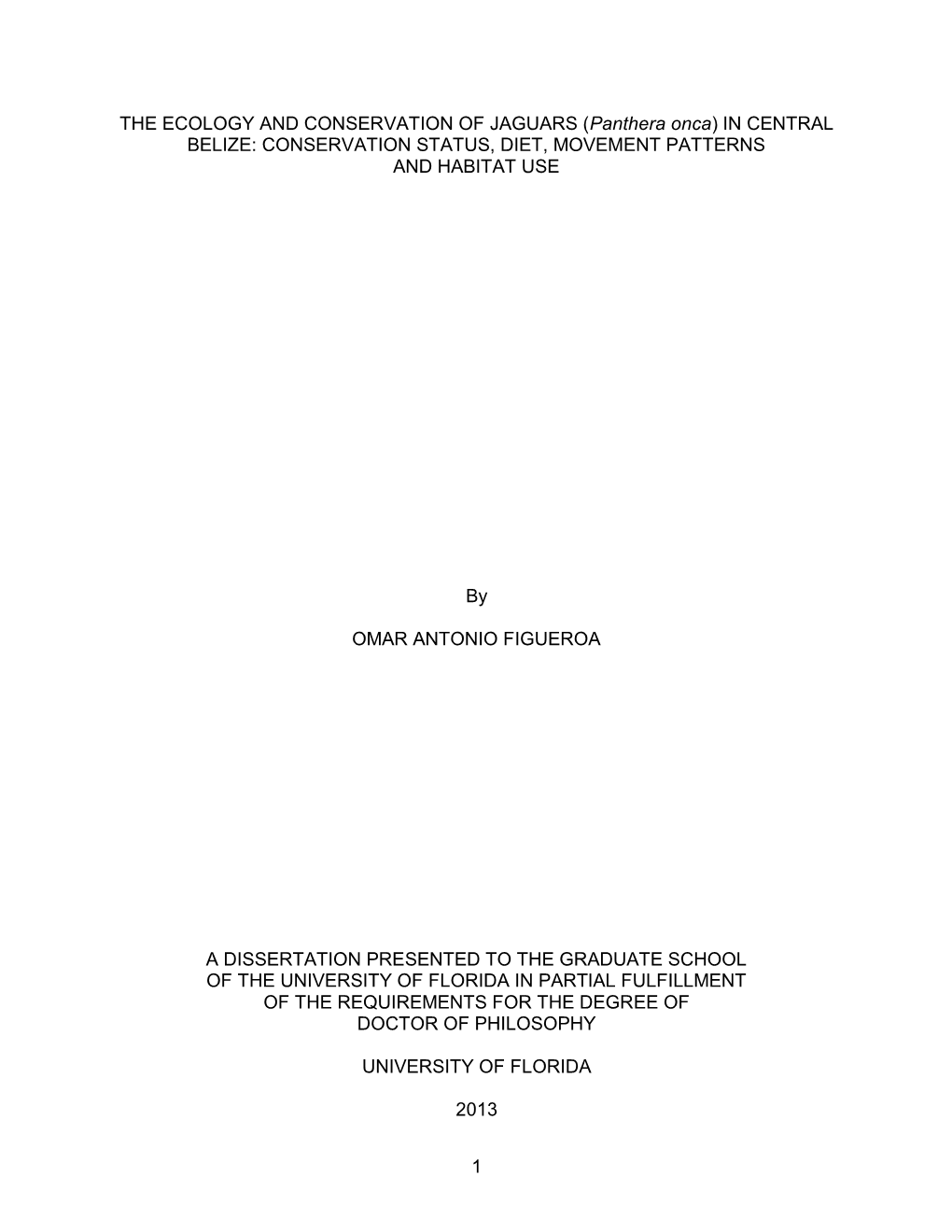 University of Florida Thesis Or Dissertation Formatting