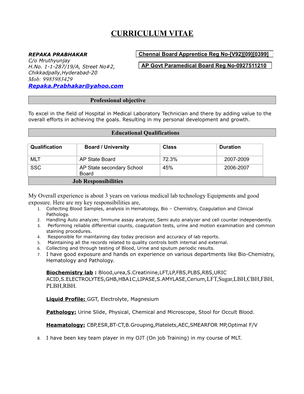 Curriculum Vitae s495