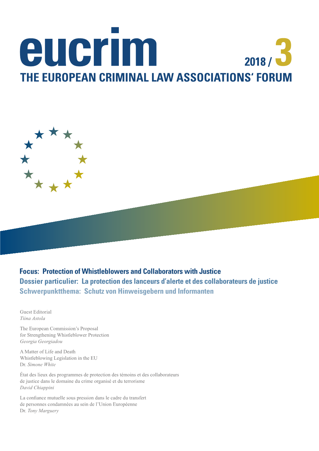 Eucrim 3/2018, 97-98