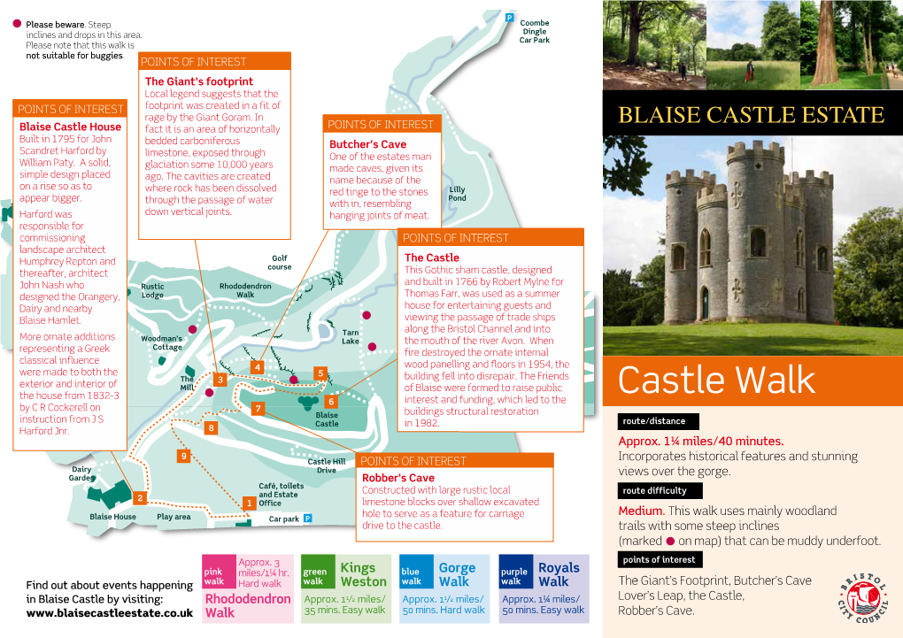 Blaise Estate Castle Walk Leaflet