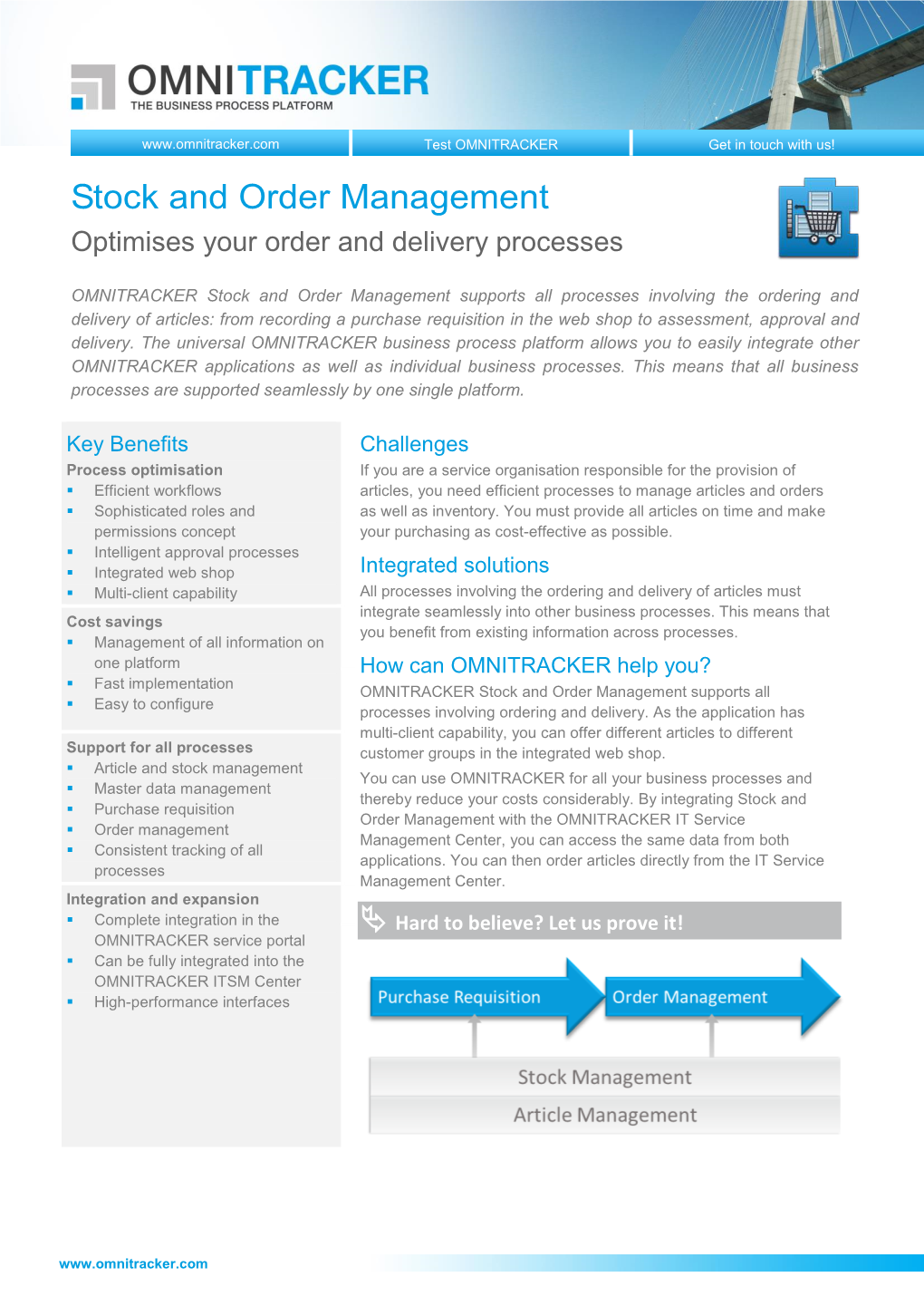 OMNITRACKER Stock and Order Management