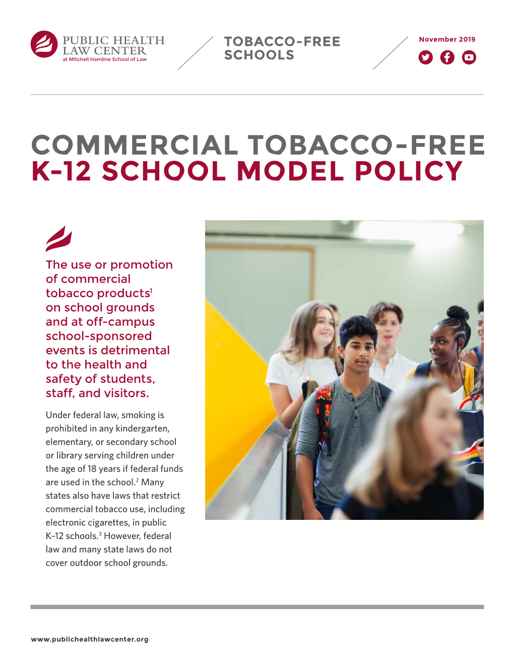 Commercial Tobacco-Free K-12 School Model Policy